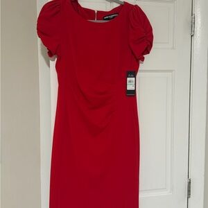 Karl Lagerfeld Vibrant Red Midi Dress